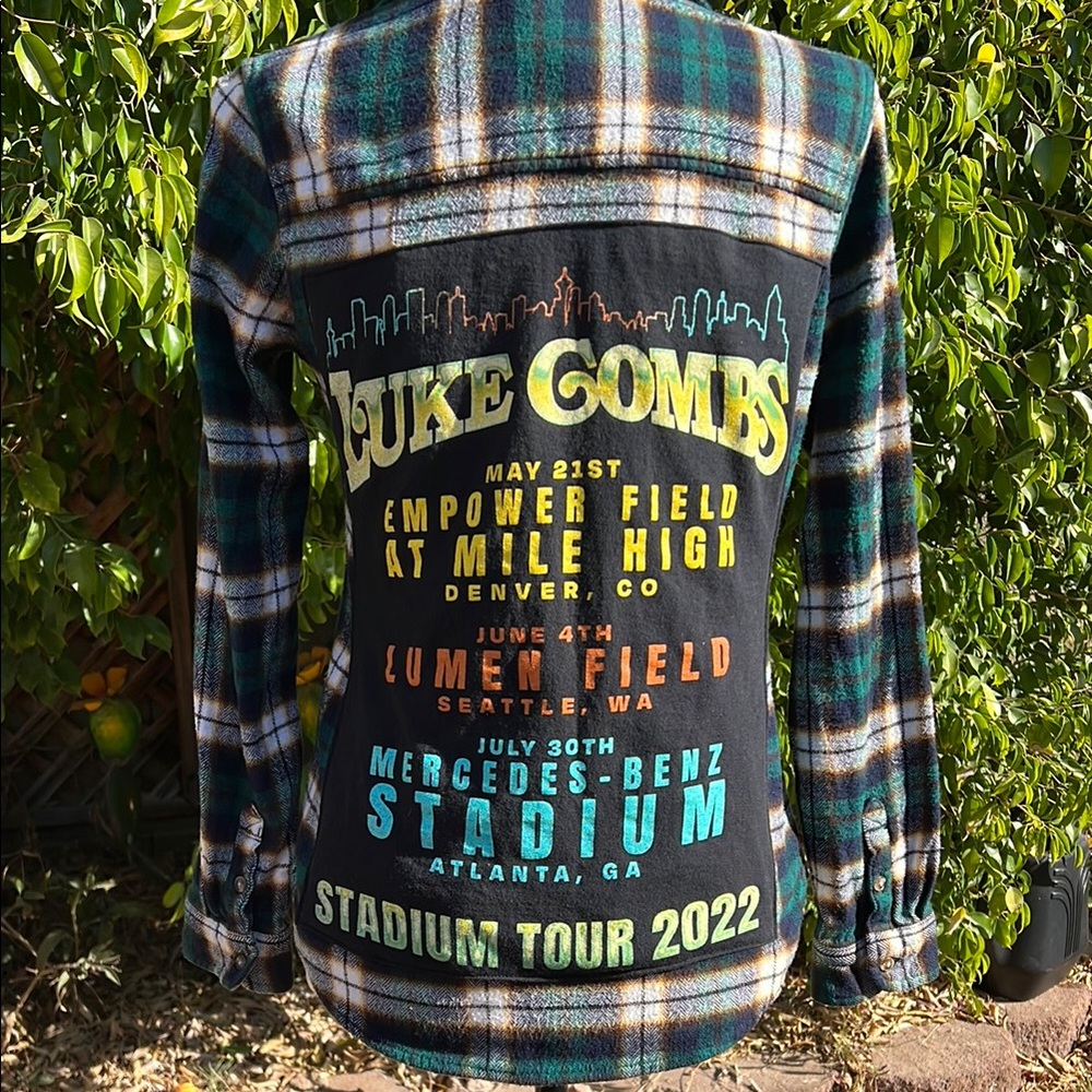 Custom Luke Combs Concert Flannel